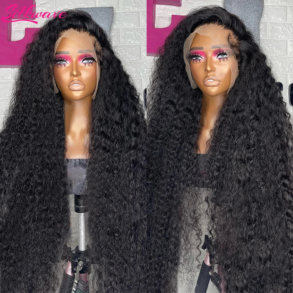 Perruque Lace Frontale HD 13x6, ondulations profondes, densité 250, cheveux humains bouclés 100% pré-épilés, style Water Wave, pour femmes noires brésiliennes