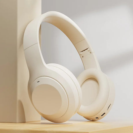Casque stéréo Hi-Fi circum-aural M5 sans fil Bluetooth 5.3, idéal pour le sport et les jeux vidéo. Compatible avec carte TF/AUX et réduction du bruit.