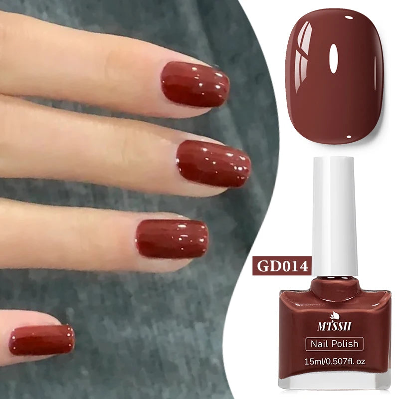 15ml Water-Based Nail Polish 40 Colors Long Lasting Quick Drying No Need of Lamp to Cure Nail Supplies Vernis for Nails Manicure