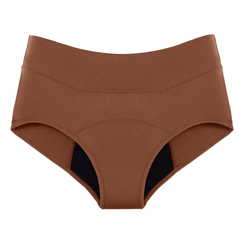 Culottes menstruelles respirantes, 4 couches, anti-fuites, en fibre de bambou, pour flux abondant, absorption rapide.