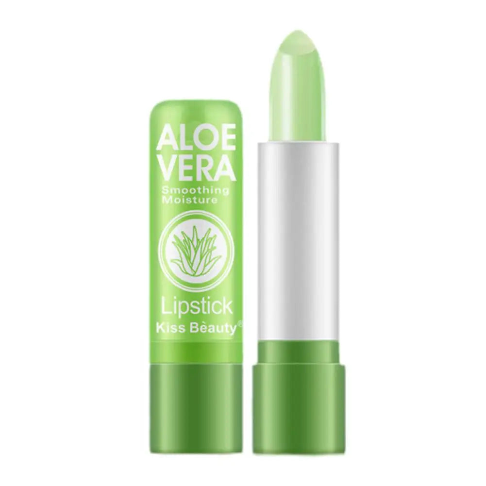 Rouge à lèvres à l'aloe vera changeant de couleur, baume à lèvres longue tenue, hydratant et activé par la température, soin nourrissant pour les lèvres résistant à la décoloration