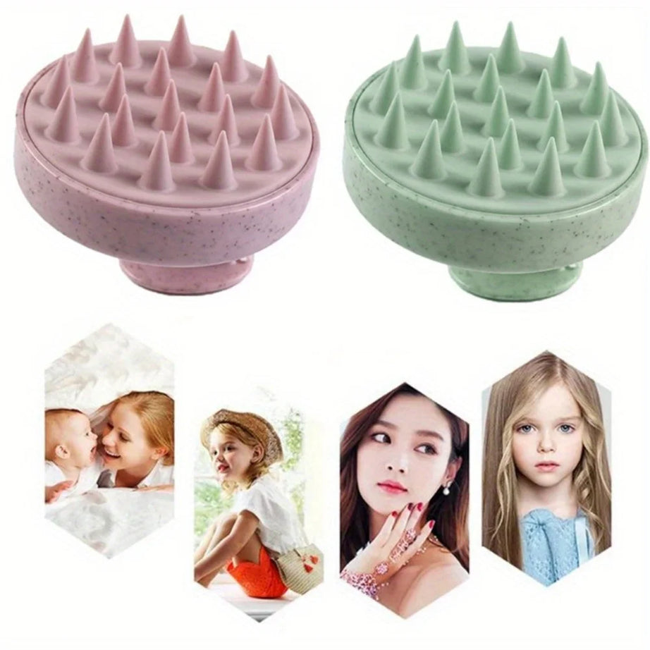 Scalp Massage Brush Silicone Shampoo Hair Washing Comb