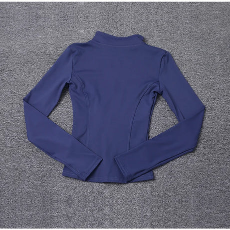 Women Sport Jacket Long Sleeve Shirt Workout Coat Gym Training Clothing Yoga Sportswear