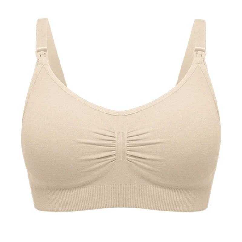 Soutien-gorge d'allaitement grande taille de haute qualité, respirant, sans coutures, push-up, idéal pour les femmes allaitantes.