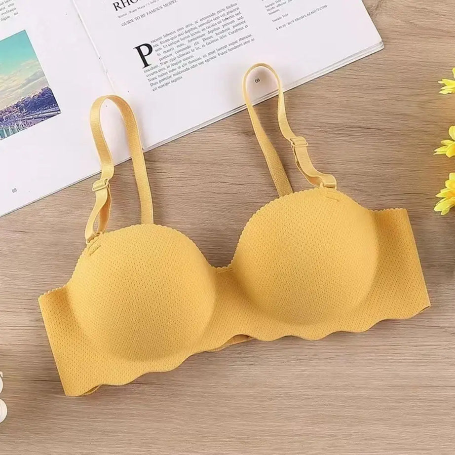 Sexy Comfort One-piece Underwear Adjustable Candy Color Pushup Bra Anti-sagging Lifting Push Up Bras Women