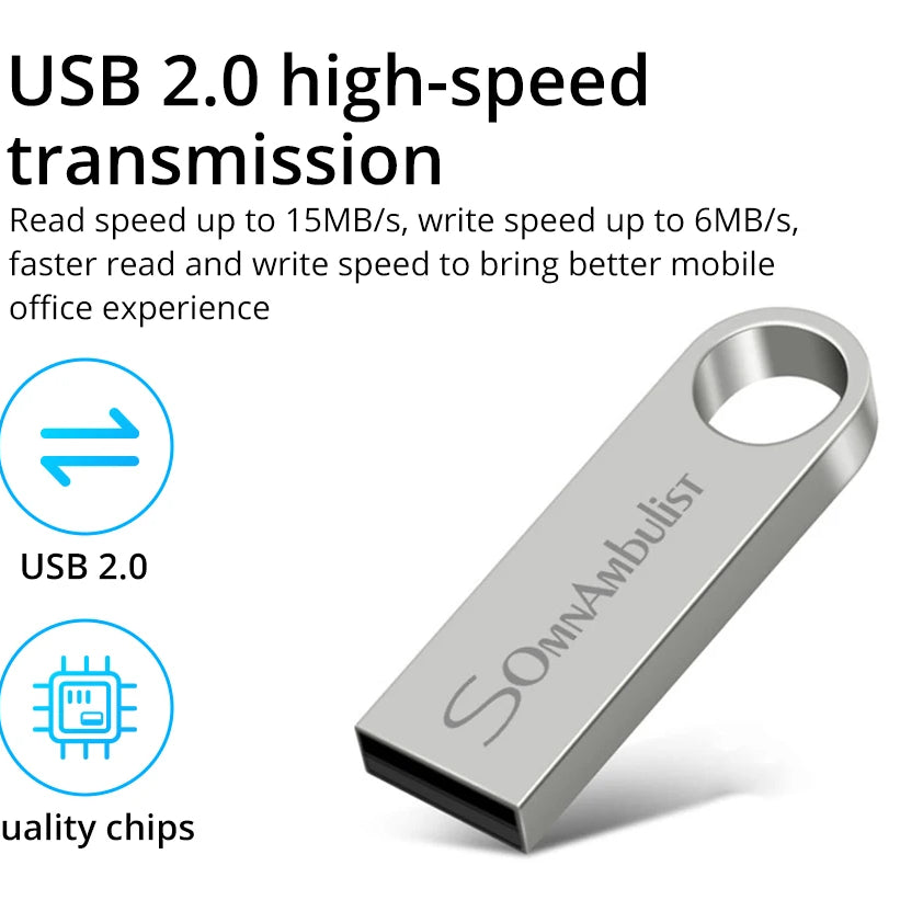 Clé USB SomnAmbulist 32 Go, 64 Go, 128 Go, USB 2.0 haute vitesse pour PC et appareils mobiles ; mini-clé USB 16 Go, 32 Go, 64 Go, 8 Go, 4 Go