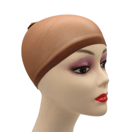 2 unidades/bolsa Gorro de peluca de media superior Red para pelucas de cabello tejido Redes para pelucas de cabello negro Marrón Gorro de peluca de malla elástica para hacer pelucas