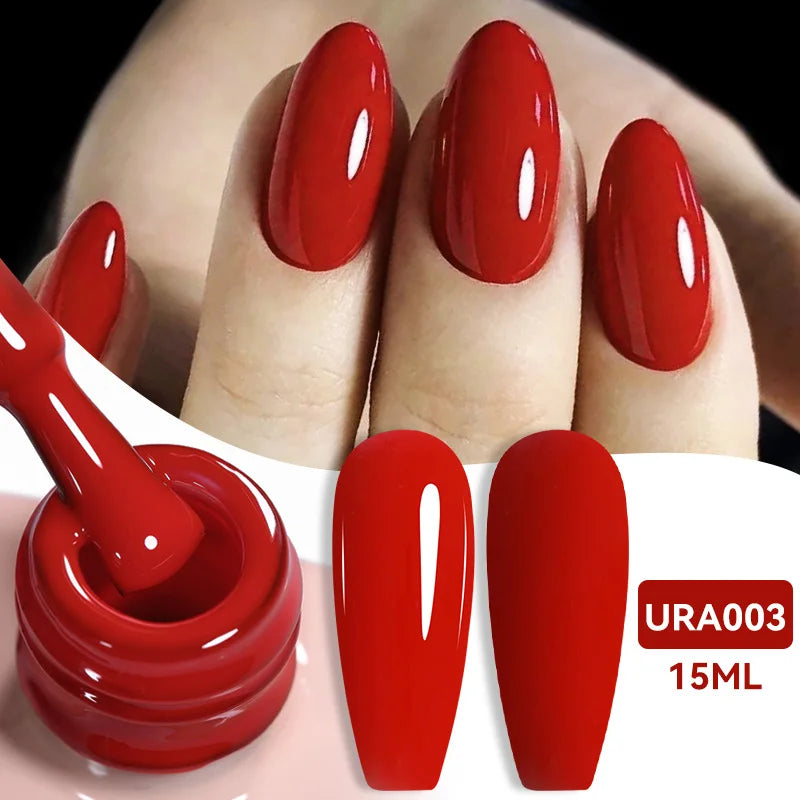 Vernis gel semi-permanent UR SUGAR 15 ml, couleur blanc laiteux translucide, effet gelée, UV, semi-permanent, pour nail art, à dissoudre. Dernière tendance.