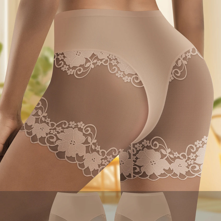 Lot de 2 culottes shorty transparentes pour femmes - Confortables, taille mi-haute, respirantes, ne roulent pas, idéales pour les soirées en amoureux et au quotidien