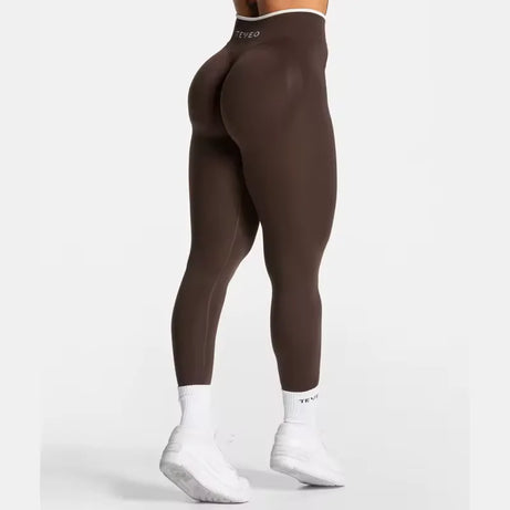 TEVEO Ignite Sculpt Leggings froncés sans coutures pour femme, pantalon de yoga, gainage des hanches, course à pied, sport, salle de gym, gamme Ignite Sculpt