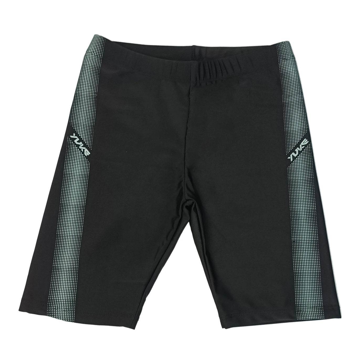 Short de bain homme YUKE, taille asiatique, longueur genou, idéal pour la compétition et l'entraînement. Séchage rapide, imprimé.