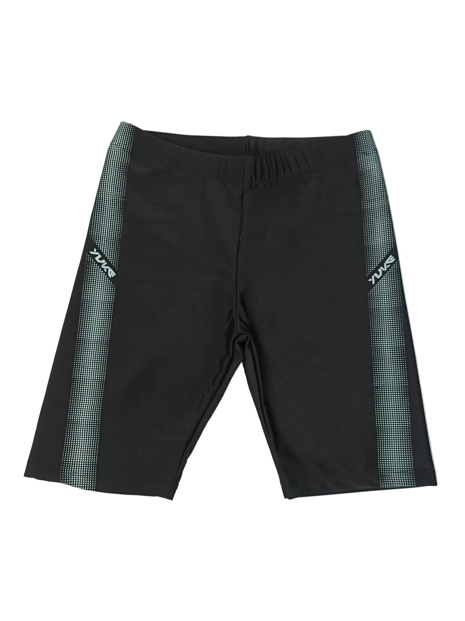 Short de bain homme YUKE, taille asiatique, longueur genou, idéal pour la compétition et l'entraînement. Séchage rapide, imprimé.