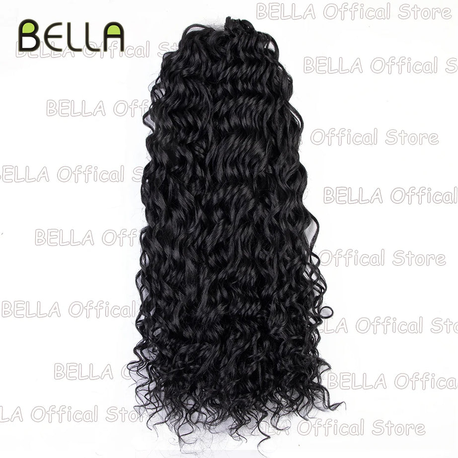 Extensions de cheveux bouclés FASHION IDOL, ondulations profondes, torsades, 50 cm, blond ombré, crochet synthétique.