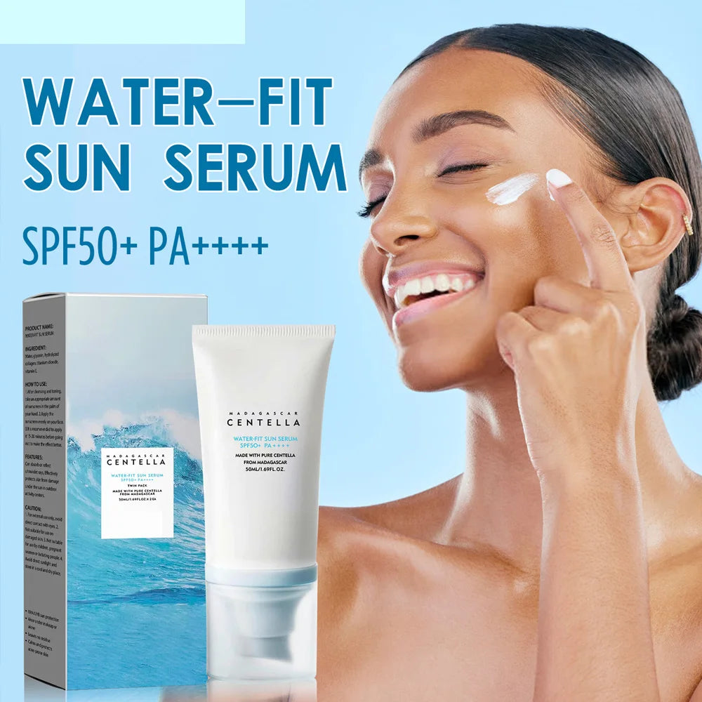 Crème solaire visage originale 50+ à la centella, protectrice UV, éclaircissante et hydratante, soin du corps coréen