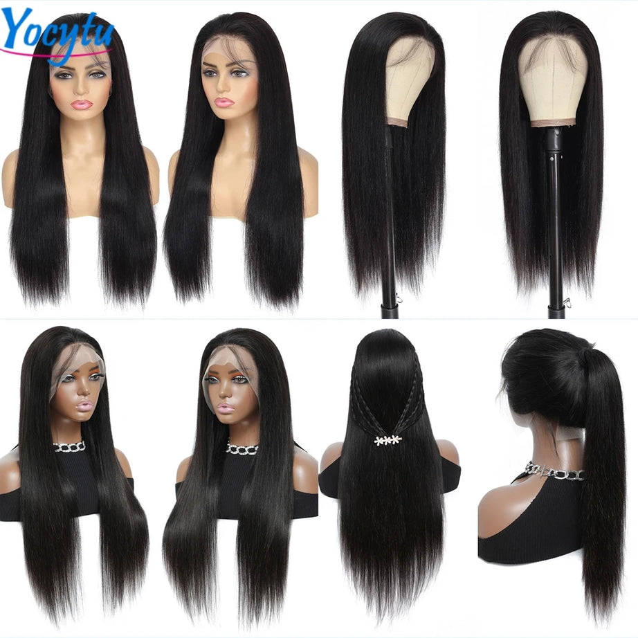 Perruque Lace Front 28/30 pouces en cheveux humains YOCYTU HD, perruque Lace Front 13x6 en cheveux humains péruviens, livraison en 3 jours en France