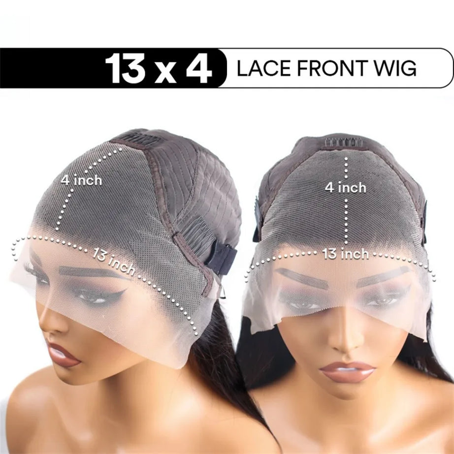 13X6 Hd Lace Frontal Wig Chocolate Brown Human Hair Wigs Body Wave Lace Front Wigs Pre Plucked Brazilian For Black Women 30 Inch