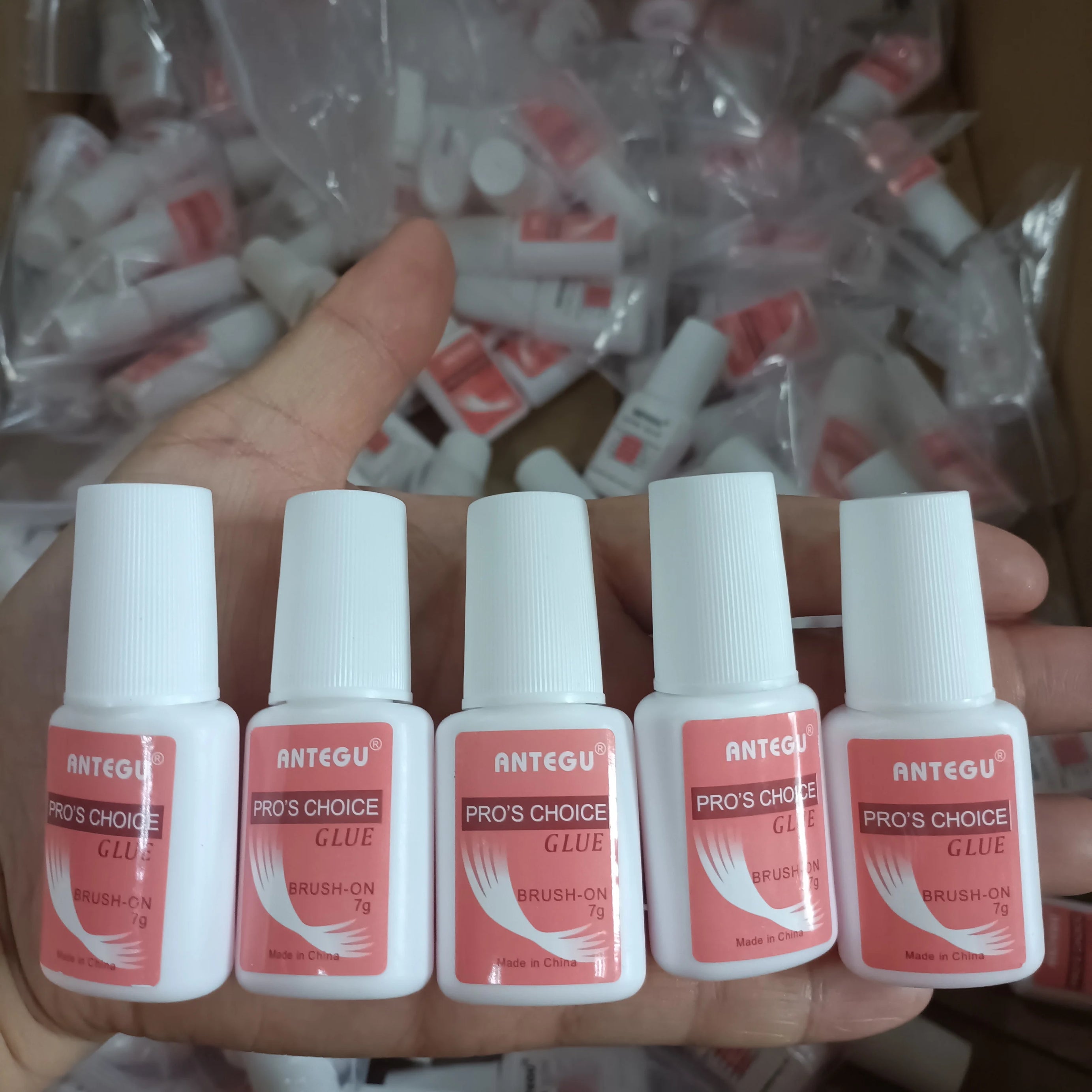 1/5PCS Colle à ongles à séchage rapide, colle ultra forte pour strass, pour faux ongles en acrylique, colle gel pour ongles, outils de manucure (7 g/flacon)