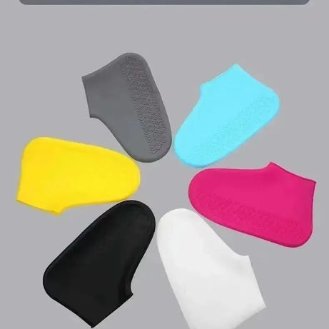 1 paire de couvre-chaussures imperméables en silicone, résistants aux irrégularités du bord, pour bottes de pluie, accessoires pour les journées pluvieuses en extérieur