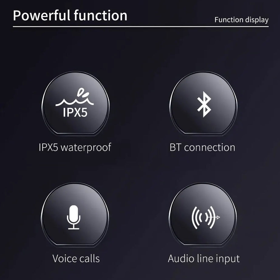 Barre de son portable mini sans fil TG506 Bluetooth 5.0 pour intérieur et extérieur, haute fidélité, compatible carte TF, radio FM, étanche