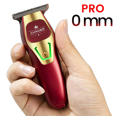 Tondeuse à cheveux professionnelle puissante pour hommes, lame en T de 0 mm, tondeuse électrique rechargeable, machine de coiffure et de rasage pour barbe