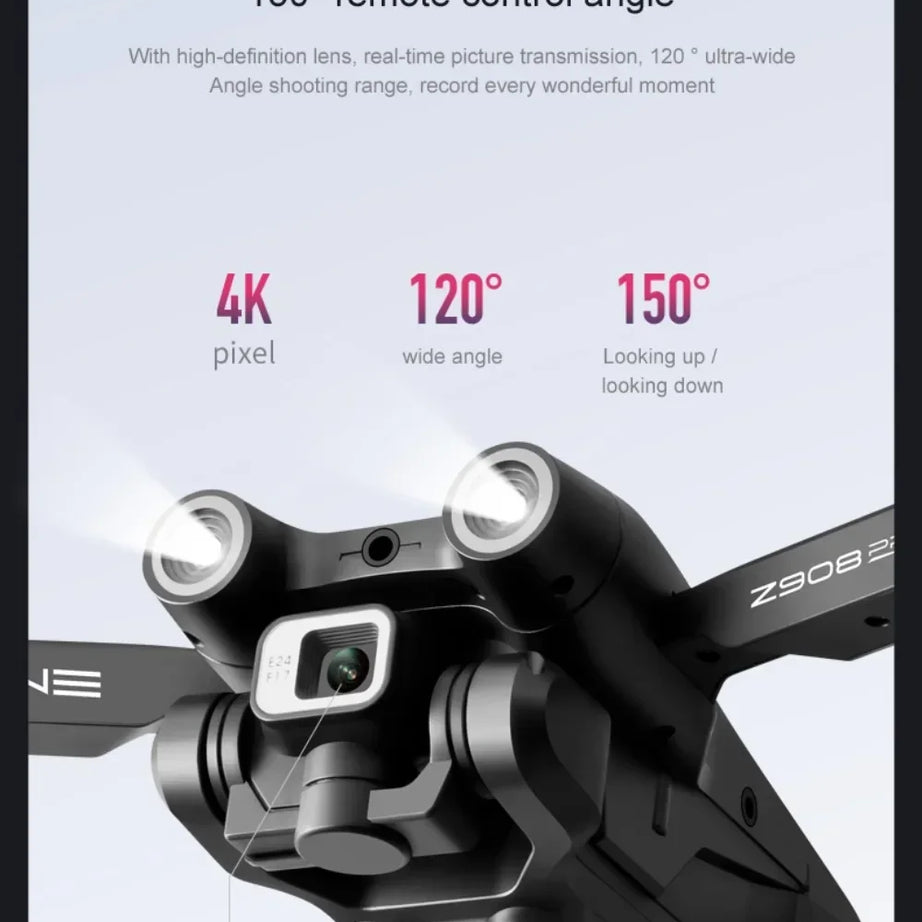 Drone Original Z908 Pro /MAX 8K ESC Professionnel 4K avec localisation par flux optique et évitement d'obstacles sur 3 côtés - Quadricoptère jouet