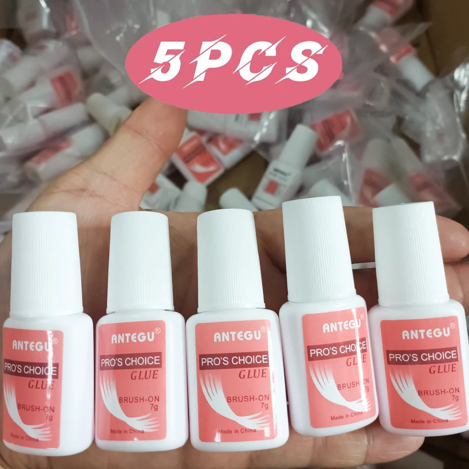 1/5PCS Colle à ongles à séchage rapide, colle ultra forte pour strass, pour faux ongles en acrylique, colle gel pour ongles, outils de manucure (7 g/flacon)