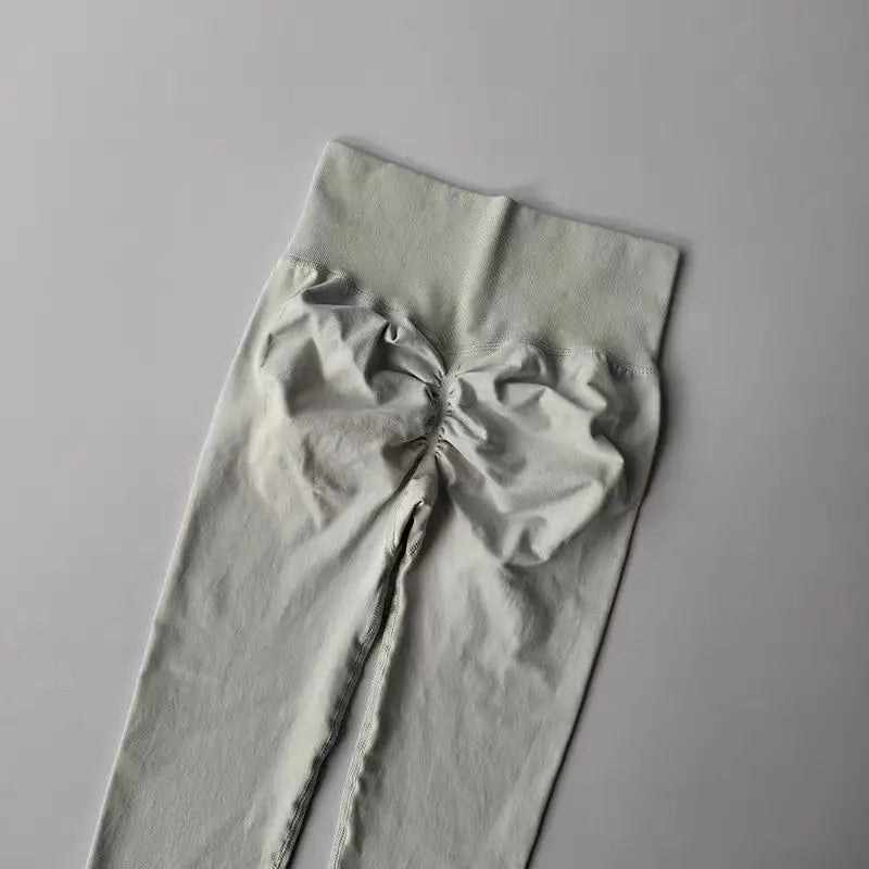 Leggings de yoga taille haute pour femme, sans coutures, effet push-up, pour le sport, le fitness et la course à pied, gainants et ultra-élastiques.