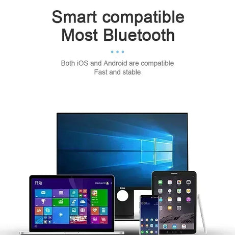 Écouteurs Bluetooth TWS sans fil avec microphone et réduction de bruit, compatibles avec les smartphones (modèle A6S).