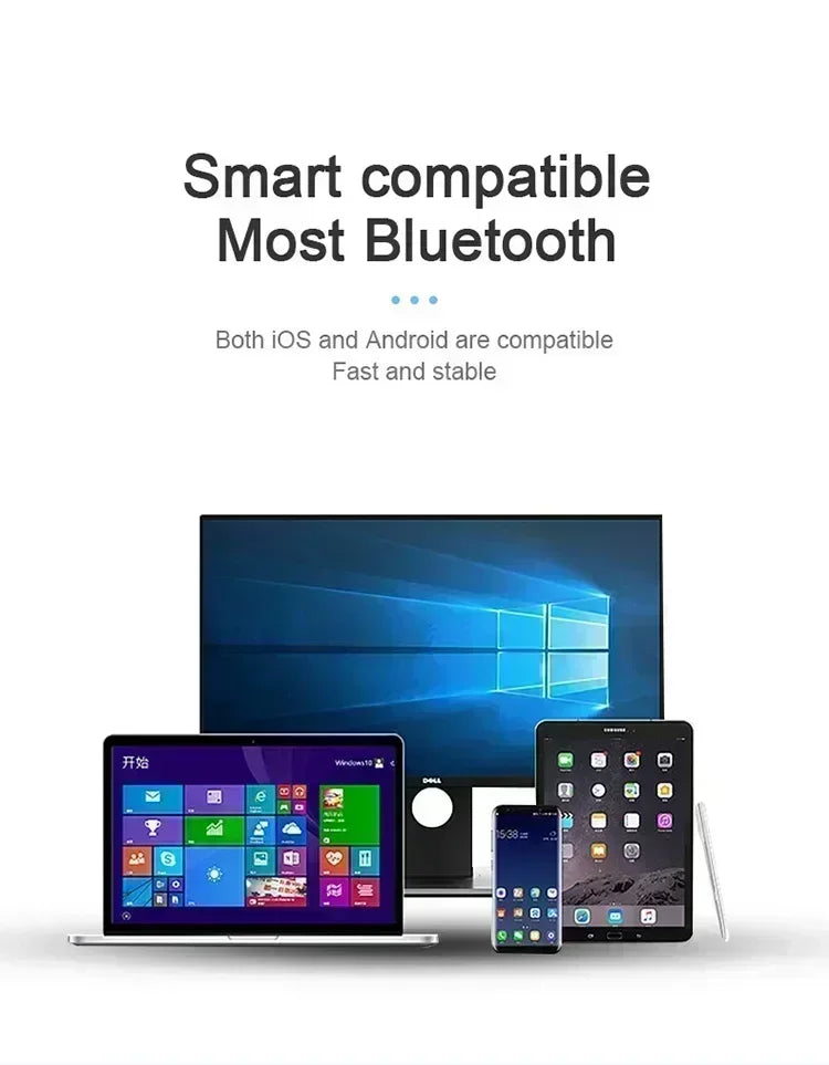 Écouteurs Bluetooth TWS sans fil avec microphone et réduction de bruit, compatibles avec les smartphones (modèle A6S).