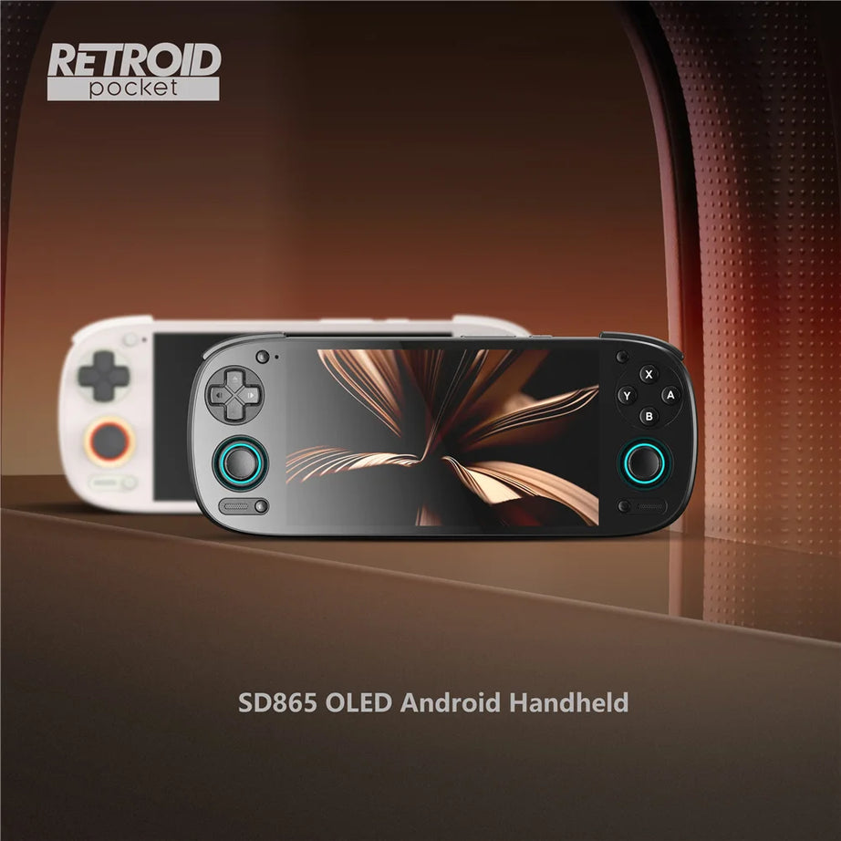 Console de jeux portable Retroid Pocket 5 SD865, écran OLED HD 5,5 pouces, Bluetooth 5.1, Android 13, batterie 5000 mAh, lecteur de jeux vidéo rétro