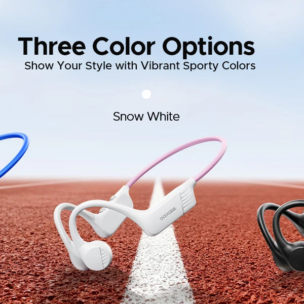 Écouteurs intra-auriculaires à conduction osseuse DOOGEE BoneBeat Run, sans fil, Bluetooth 5.4, étanches, pour la musique et les appels sportifs en extérieur