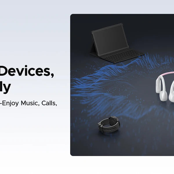 Écouteurs intra-auriculaires à conduction osseuse DOOGEE BoneBeat Run, sans fil, Bluetooth 5.4, étanches, pour la musique et les appels sportifs en extérieur