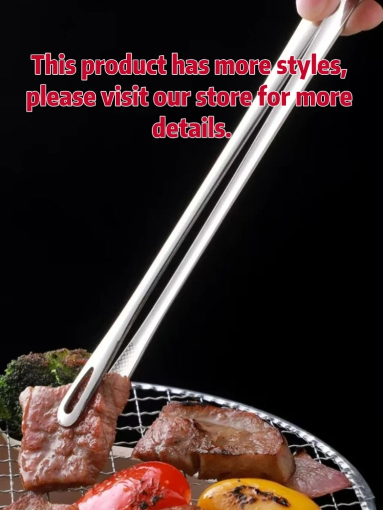 Pinces à barbecue en acier inoxydable, pinces à aliments, pinces à steak, pinces à pain, ensemble d'ustensiles de cuisine antidérapants, petits outils et accessoires