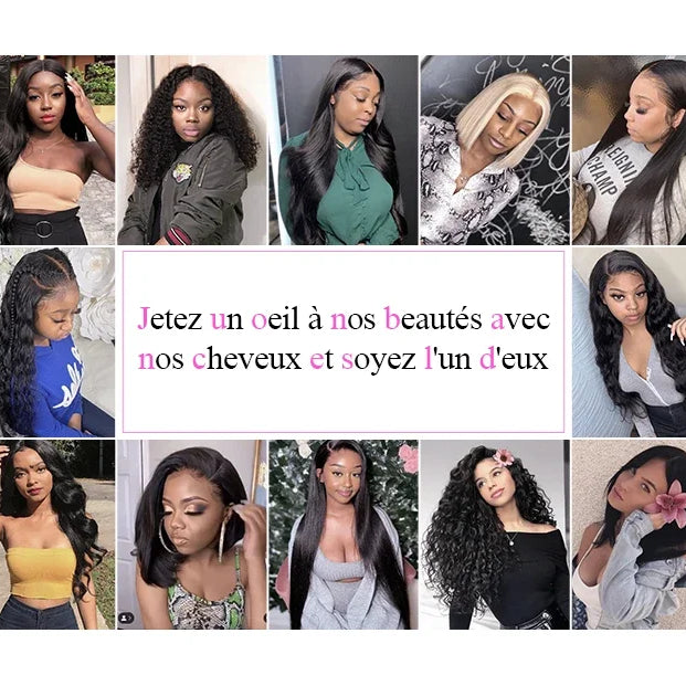 Perruques bouclées au carré, cheveux humains brésiliens, 13x4 Deep Water Wave, perruques frontales en dentelle 5x1 et 13x1 avec raie en T, pour femmes, pré-épilées à 200 %.