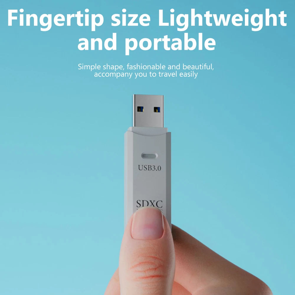 Lecteur de cartes USB 3.0 2 en 1, lecteur de cartes micro TF/SD, adaptateur USB, lecteur de cartes haute vitesse pour cartes mémoire TF, accessoires pour PC et ordinateur portable