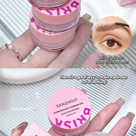 Savon à sourcils tridimensionnel, gel pour sourcils, texture gel pour un style naturel