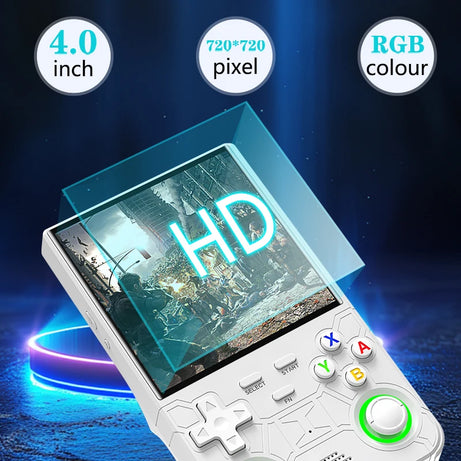 Nouvelle console de jeux portable ultra rétro R36, écran 4 pouces, système Linux open-source, 128 Go, lecteur vidéo portable.
