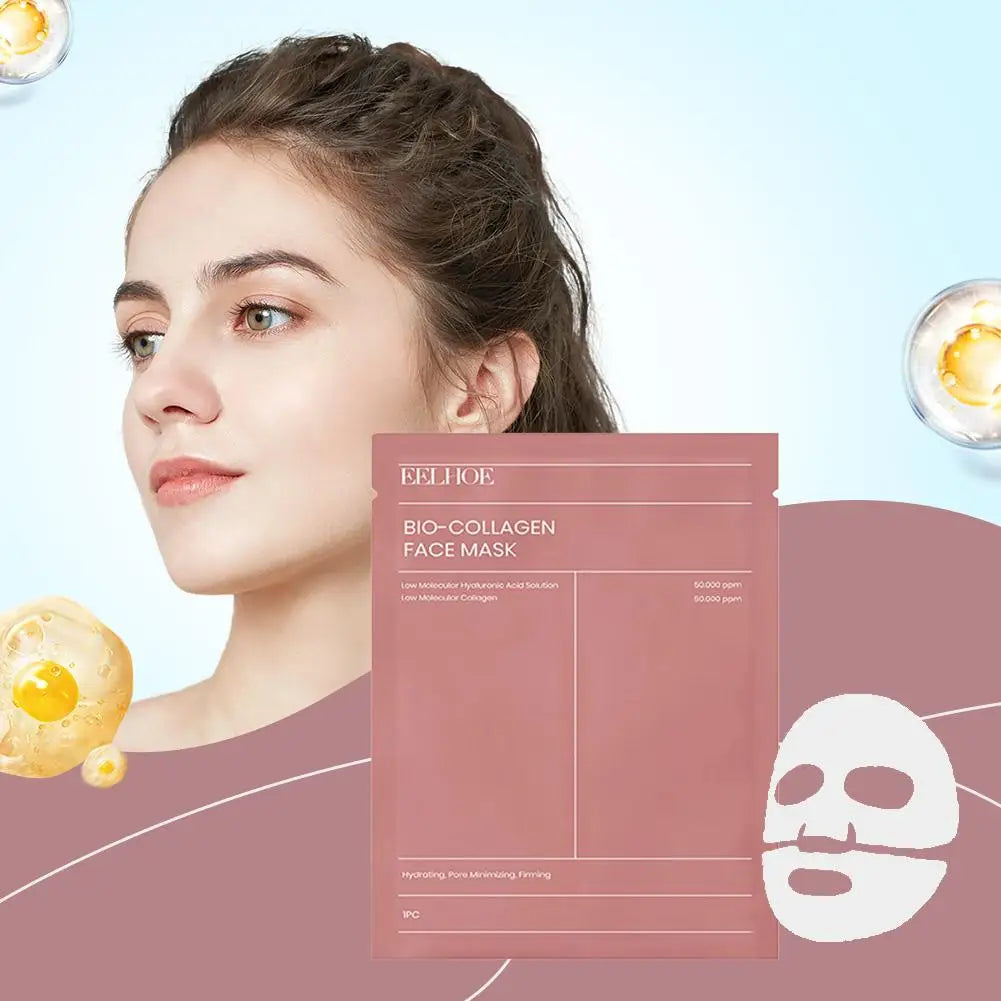Masque visage bio-collagène (1/5/10 pièces) - Réduit les pores - Hydratation intense - Soin de nuit - Hydrate, rafraîchit et illumine le teint