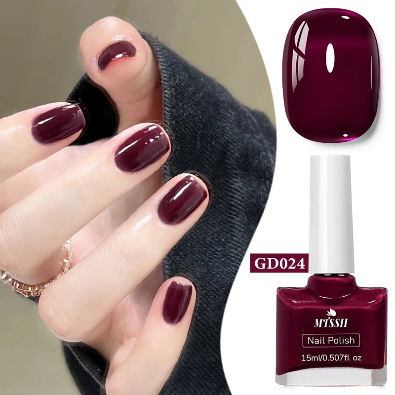 15ml Water-Based Nail Polish 40 Colors Long Lasting Quick Drying No Need of Lamp to Cure Nail Supplies Vernis for Nails Manicure