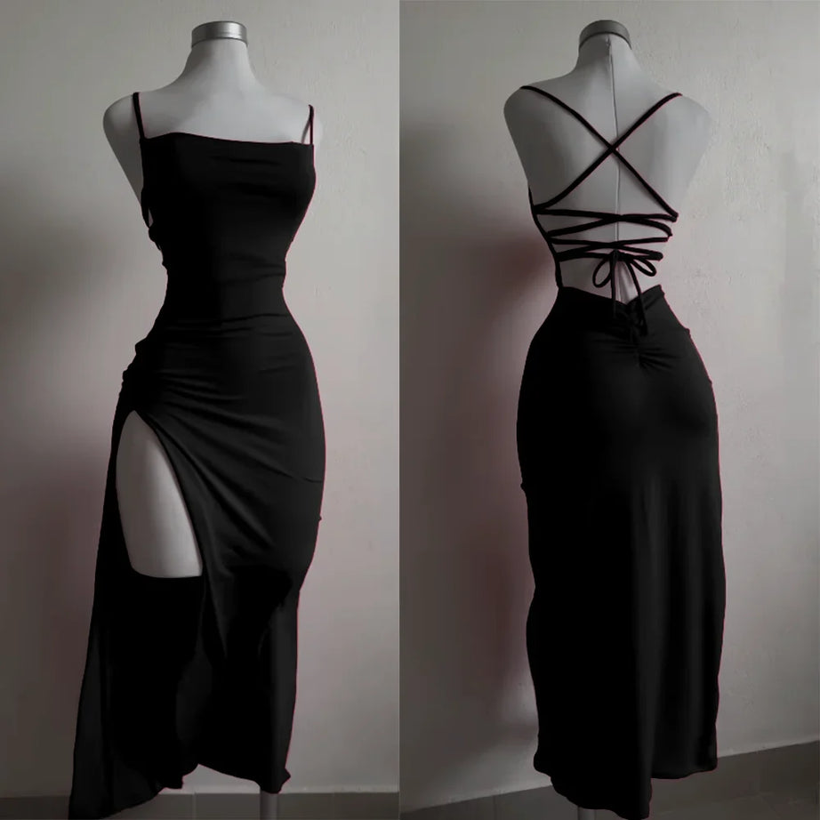 Robe d'été explosive 2025, ultra-sensible, dos nu, style Spice Girl, robe taille basse