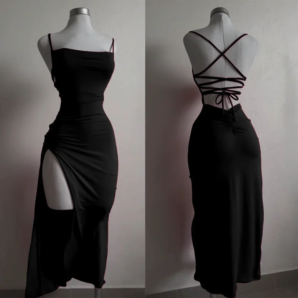 Robe d'été explosive 2025, ultra-sensible, dos nu, style Spice Girl, robe taille basse