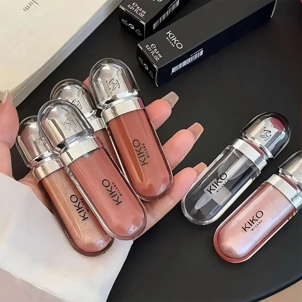 Kiko 3D Hydra LipGloss Blush waterproof longue tenue Maquillage scintillant Gloss à lèvres Brun Rose Mauve nacré