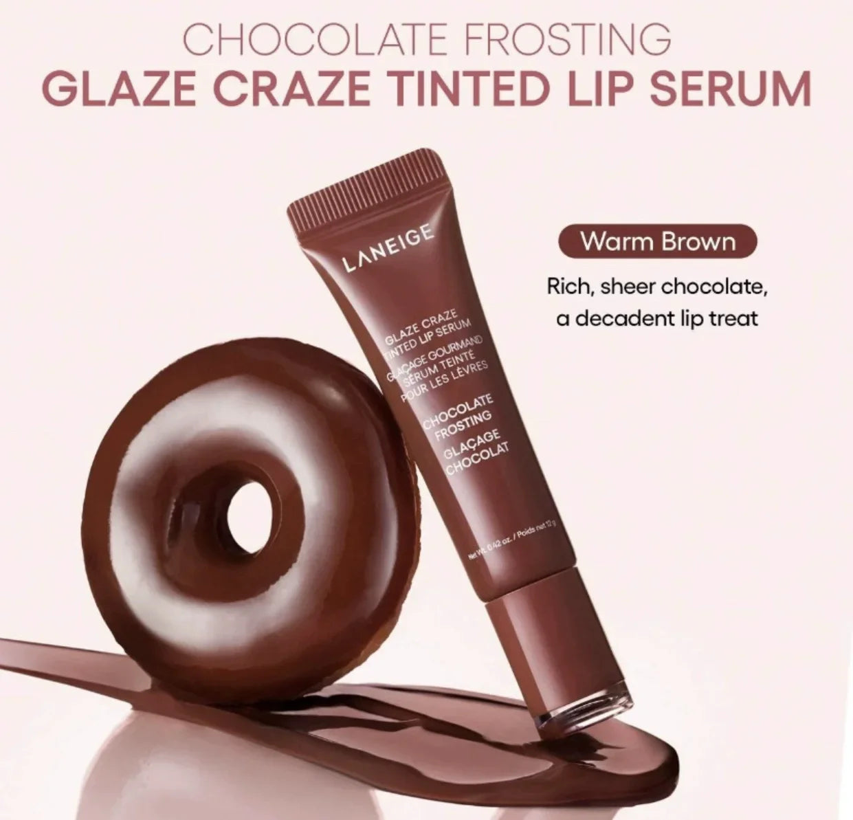 Baume à lèvres hydratant effet donut, gloss miroir, rouge à lèvres parfum fraise framboise chocolat, huile à lèvres transparente, maquillage