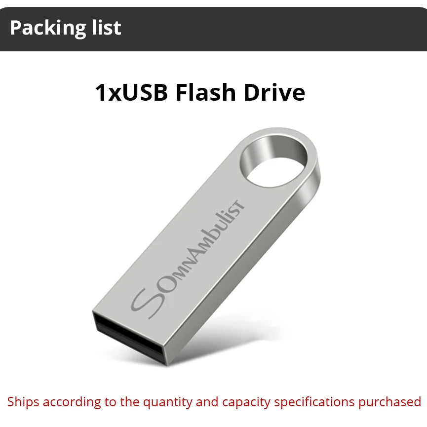 Clé USB SomnAmbulist 32 Go, 64 Go, 128 Go, USB 2.0 haute vitesse pour PC et appareils mobiles ; mini-clé USB 16 Go, 32 Go, 64 Go, 8 Go, 4 Go