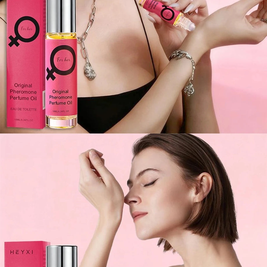 Parfum à bille Rose Red pour femme, longue tenue, floral, frais et naturel, idéal pour un rendez-vous ou comme cadeau de Noël.