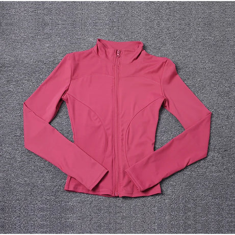 Women Sport Jacket Long Sleeve Shirt Workout Coat Gym Training Clothing Yoga Sportswear