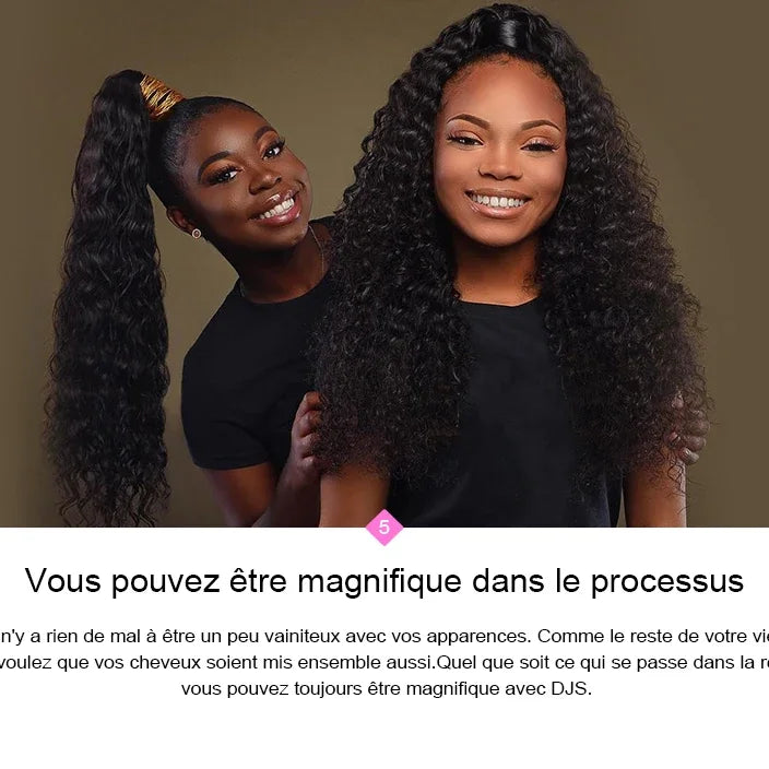 Perruques bouclées au carré, cheveux humains brésiliens, 13x4 Deep Water Wave, perruques frontales en dentelle 5x1 et 13x1 avec raie en T, pour femmes, pré-épilées à 200 %.
