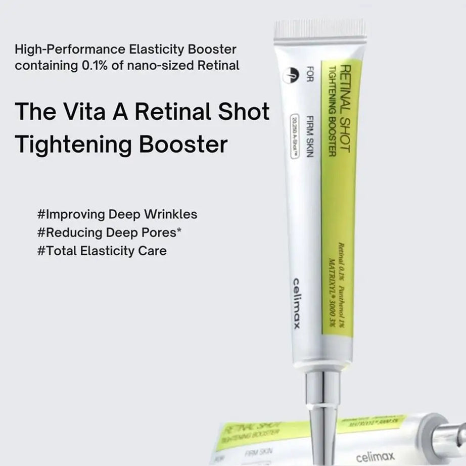 Celimax The Vita A Retinal Shot Booster Raffermissant Peau Contour des Yeux Crème 15ml Sérum Visage 30ml Coffret Soins de Beauté Coréens Original