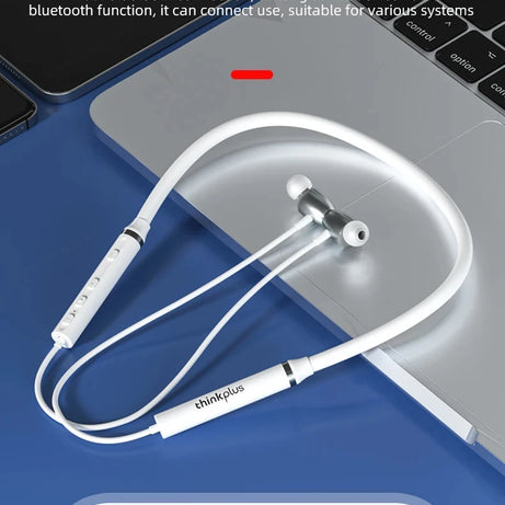 Écouteurs Bluetooth Lenovo HE05X 100 % originaux, étanches, son Hi-Fi, tour de cou magnétique, casque de sport