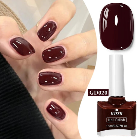 15ml Water-Based Nail Polish 40 Colors Long Lasting Quick Drying No Need of Lamp to Cure Nail Supplies Vernis for Nails Manicure